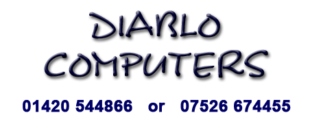 Diablo Computers Logo Call 01420 544866